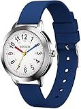 SOCICO Lernuhr Kinder Armbanduhr, 3ATM/30M wasserdichte Kinderuhr für Jungen...