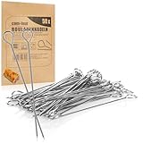 com-four® 50x Rouladennadeln aus Edelstahl - 11 cm lange Fleischspieße...