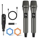 Aveek Kabelloses Karaoke Mikrofon Set, Professionelle Funkmikrofon Set 2.4G,...