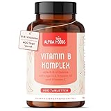 Vitamin B-Komplex | 400 hochwirksame vegane Tabletten (1 Jahr+ Vorrat) | Alle 8...