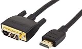 Amazon Basics HDMI-zu-DVI-Adapterkabel, -1,83 meter, (Nicht für den Anschluss...