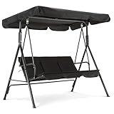 M MCombo 3-Sitzer Hollywoodschaukel, Gartenschaukel mit Verstellbares...