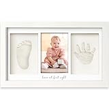 Baby Handabdruck und Fußabdruck Set – Gipsabdruck Baby Hand und Fuß für...