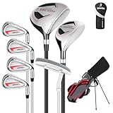 XDriveMax Komplettes Golfschläger Set Herren,8 Teilige Golf Set...