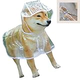 Regenjacke Hund,transparent PVC Hunderegenmantel,Regenmantel Hund...