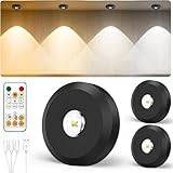 JVURICE® Vitrinenbeleuchtung Led,30 Farbwechsel Schrankbeleuchtung Led Spot...