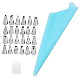 26 PCS/Set Silikon-Gebäck-Beutel Spitzen Küche DIY Icing Piping Creme...