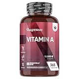 Vitamin A Tabletten - 10.000IE (3000μg) - Bekannt als Augenvitamin - Vitamin A...