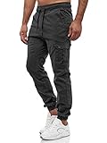 Tazzio Herren Cargo Chino Regular Fit Jogger Cargo harrem Chino Jeans Hose...