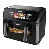 Cecotec Cecofry&Grill Duoheat 10000 Luftfritteuse, 10 l, 4 Widerstände, Air...