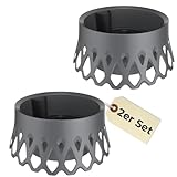 GarPet 2X Grabschale für Friedhof Pflanzschale für Friedhof Grab Vase mit...