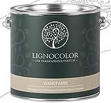 Lignocolor Wandfarbe Innenfarbe Deckenfarbe Kreidefarbe edelmatt 2,5 L (Weiss)...
