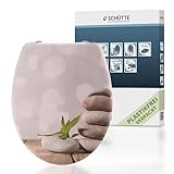 SCHÜTTE WC-Sitz PYRAMID mit Absenkautomatik und Schnellverschluss aus Duroplast...