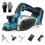 Akku-Hobel Kompatibel mit Makita 18V Akku, Professional 18V Akku Hobel Handhobel...