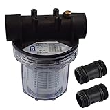 Agora-Tec® Vorfilter Wasserfilter 1L für Kreiselpumpe Hauswasserwerk mit Max....