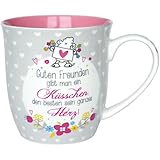 Sheepworld Tasse Motiv Küsschen | Tasse mit Spruch, Porzellan, 60 cl | Geschenk...