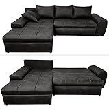 Vintage Ecksofa mit Schlaffunktion und Bettkasten B266/T186/H90 cm,...