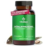 Vitabay Grünlippmuschelextrakt 2000mg Hochdosiert - 300 Grünlippmuschel...