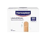 Hansaplast Universal Pflaster (100 Strips), schmutz- und wasserabweisende...