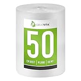 Luftpolsterfolie 1 Rolle - 0,5 x 50m (60my) | Premium Qualität - Ideal für...
