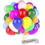 BIO Luftballons Geburtstag • [100 Stück] • MADE IN EU • Premium Ballons...