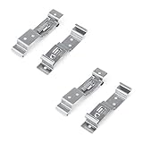 Edelstahl Anhänger Kennzeichenhalter Clips, SRJQXH 4 Stück Nummernschild...