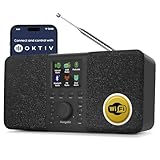 MangoKit SR20 Stereo Internetradio WLAN, DAB Radio mit Bluetooth, DAB Plus...