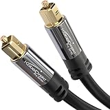 KabelDirekt – TOSLINK-Kabel, optisches Audiokabel – 3 m – Glasfaserkabel...