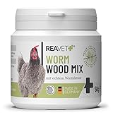 ReaVET Wurm-Kraut Pulver 50g, Sekundierend bei Wurmkur nach Wurmbefall für...
