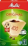 Melitta Filtertüten 100, Aromapor Papier, Naturbraun, (40 Stück) 1er Pack,...