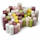 5 Kg Stumpenkerzen Kerzen in verschiedenen Farben und Größen bunte Rustik...