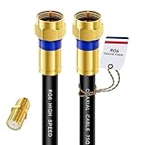 Digoloan Koaxialkabel 30m, RG6 Antennenkabel SAT Kabel 75 Ohm, F Stecker...
