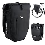 Welhero Fahrradtasche für Gepäckträger I 23-28L - 100% Wasserdicht I mit...
