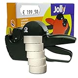 Preisauszeichner Set Jolly C8 inkl. 5 Rollen 26x12 Preisetiketten - weiss...