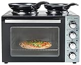 Bestron AOV31CP Kleinküche, Mini-Backofen mit Doppelkochplatte,...
