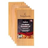 TastySmoke® Premium Zedernholzbrett zum Grillen – 100% Naturprodukt aus...