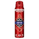 Old Spice Captain Deodorant Körperspray für Männer (150 ml), Herren, 48 h...