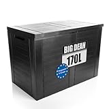 BigDean Aufbewahrungsbox Garten 170L mit Stecksystem aus Kunststoff –...