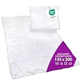 AddLiving Premium Steppbettdecke 135x200 cm & Kopfkissen 80x80 cm Set | Waschbar...