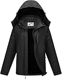 OutPro Skijacke Damen mit Wasserdichte Regenjacke Winddicht Warm Winterjacke...