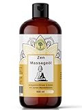Zen Massageöl 500 ML mit süßen Mandeln [DERMATEST: EXCELLENT] XXL von Grüne...