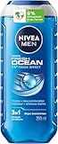 NIVEA MEN Fresh Ocean Duschgel, revitalisierende Pflegedusche mit maritimem Duft...
