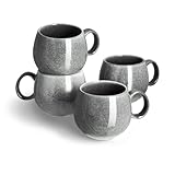 SPRINGLANE Tasse 4er-Set - Geschirr Misty Cliff, Grau, Steingut Tafelservice