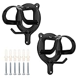 BOXOB 2 Stück Trensenhalter Pferd, Trensenhaken Pferd Metall Wandhalterung mit...