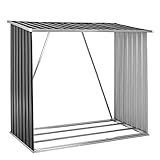 ESTEXO Brennholzunterstand Brennholz Holz Regal Lager Kaminholz Unterstand...