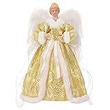 Lewondr Christbaumspitze Engel, 12 Zoll Glitzernd Weihnachtsdeko Weihnachten...