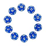 Würfel,10 pcs d12 Polyedrische Würfel Dice Set Vieleck Würfel für Dungeon...