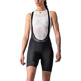 CASTELLI Women's PRIMA BIBSHORT Shorts, Schwarz-Weiss, S