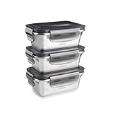 LACOR - 64623 - Set 3 Ecoinox Lebensmittelbehälter, Edelstahl 18/10, 260 ml,...