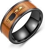 NFC-Edelstahl-Telefon-Chip-Tropf-Dual-Drachen-Muster-Smart-Ring-Geschenk...